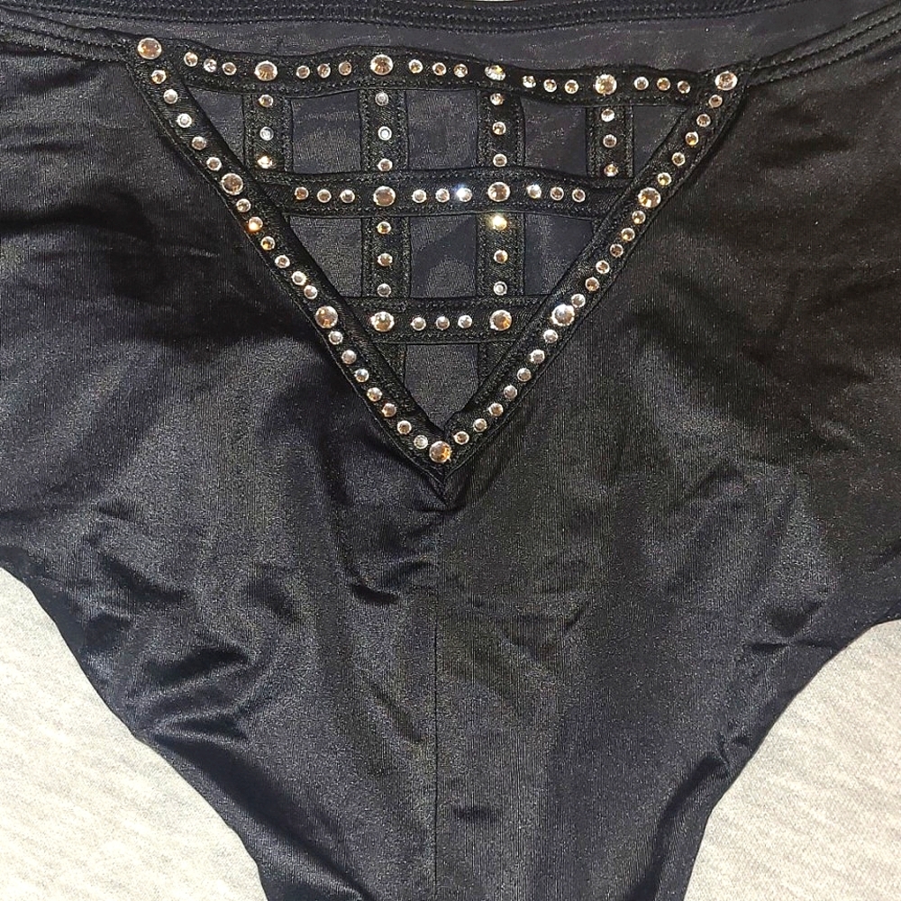 Victoria's Secret Size XL Very Sexy Subtle Shine Cage Back Cheeky Panty